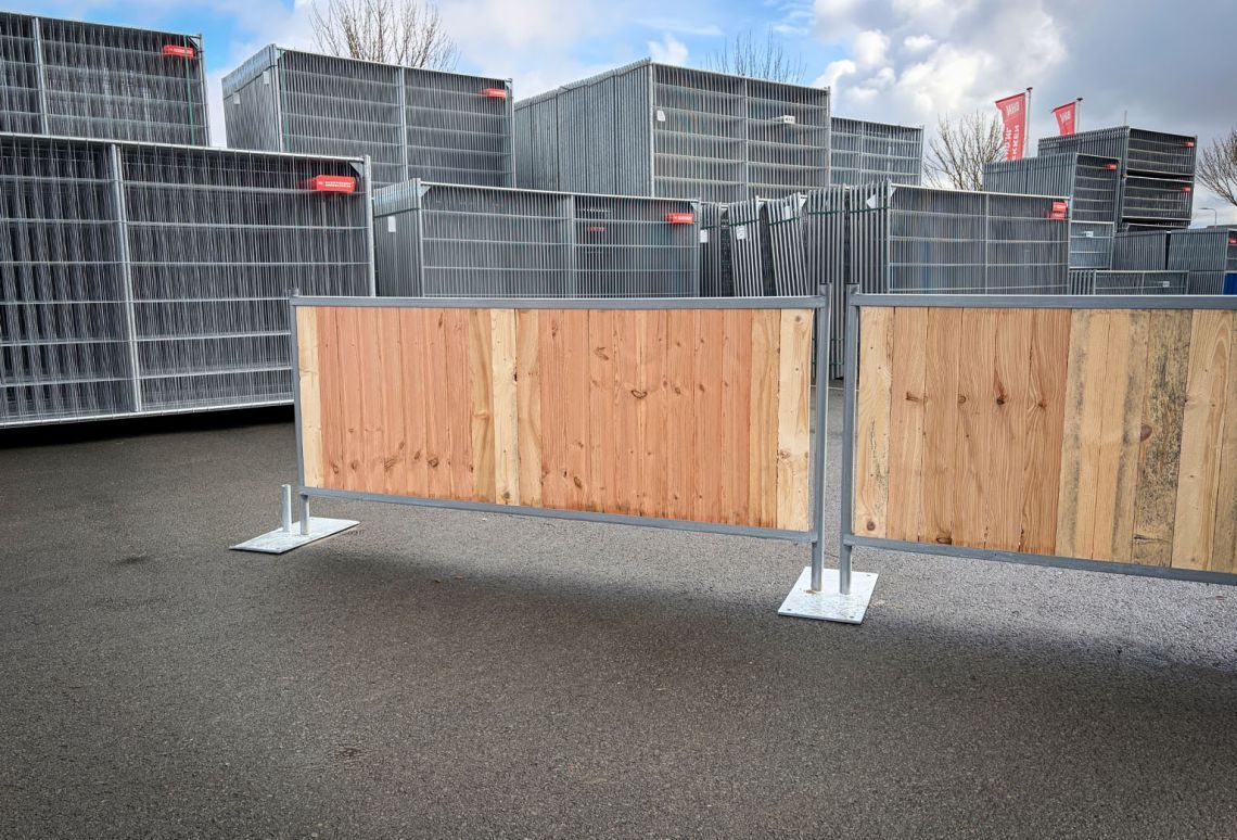 City fence wood 1 m gekoppeld