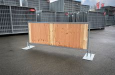 Cityfence 1m in voetplaat groot