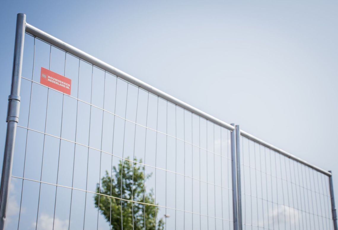 Bouwhek dubbele deur