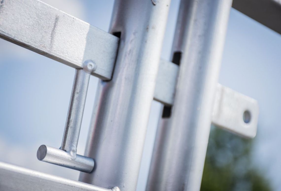 Bouwhek dubbele deur | Vergrendeling