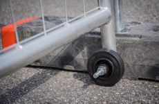 Bouwhek enkele deur | Wieltje