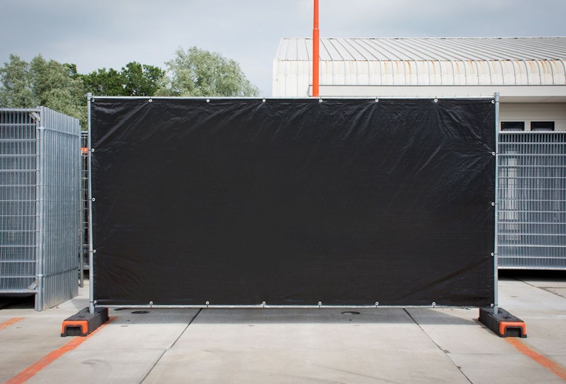 Bouwhekdoek Brandvertragend | Zwart