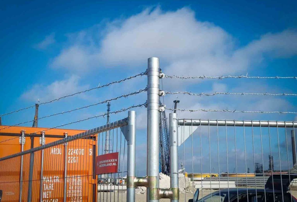 Eindbandset prikkeldraad - tijdelijk hekwerk