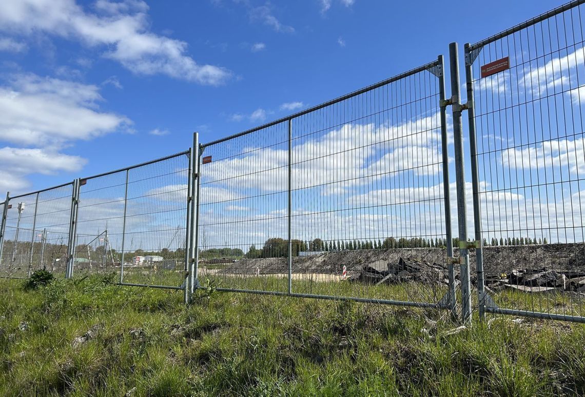 Bouwhekklem 42/60 mm beveiligd - Gemonteerd met Losse buis 60 - 2,8 meter