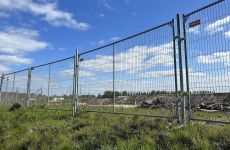 Bouwhekklem 42/60 mm beveiligd - Gemonteerd met Losse buis 60 - 2,8 meter