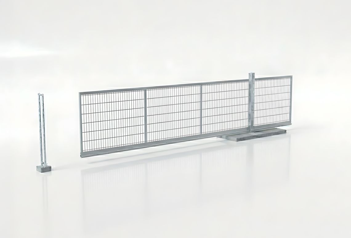 Handbediende schuifpoort 5 meter links