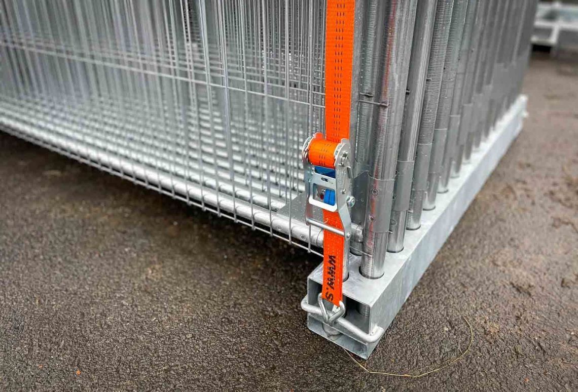 Spanband oranje met logo 2-delig