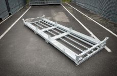 Transportpallet | Bouwhekvoeten voorzijde