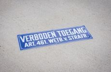 Verboden toegang bord | Metaal