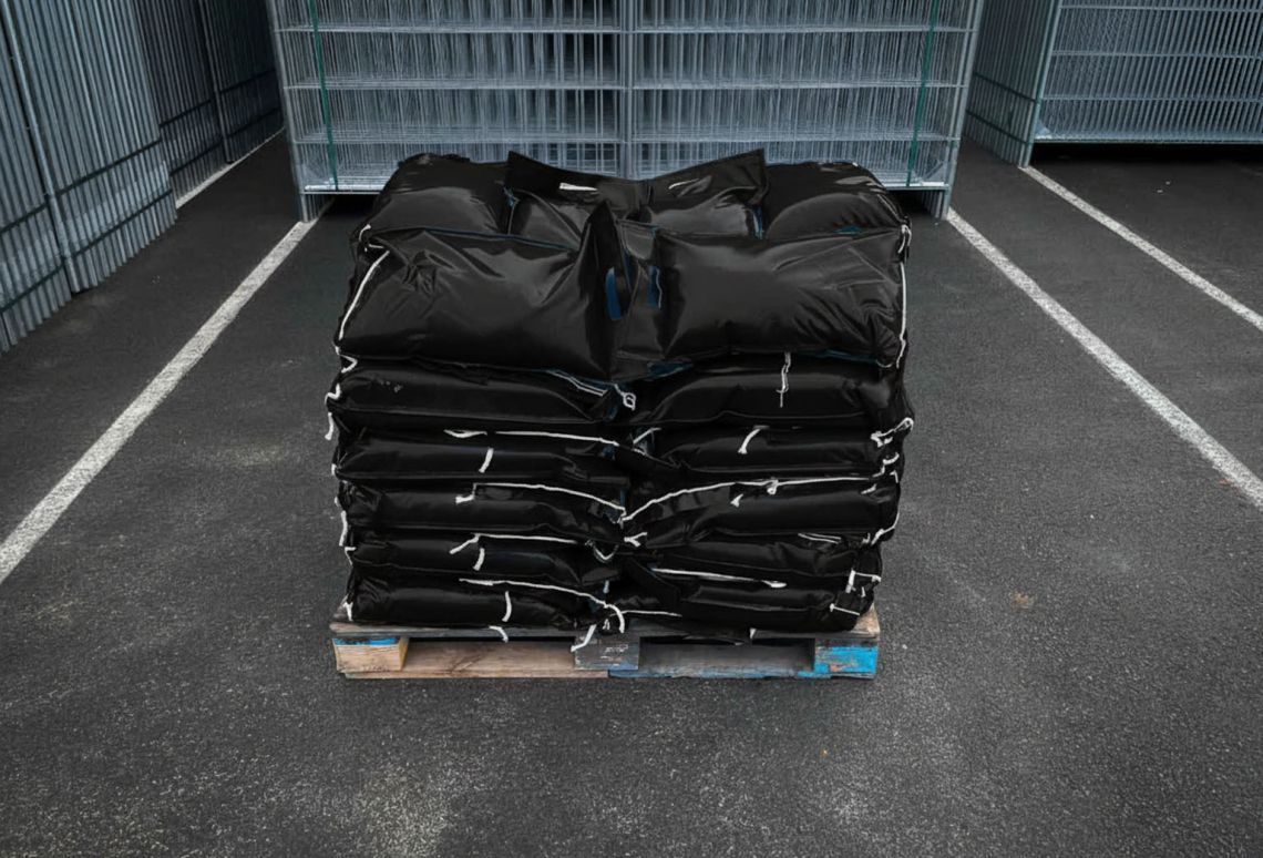 Zandzak PVC zwart 70 stuks op pallet