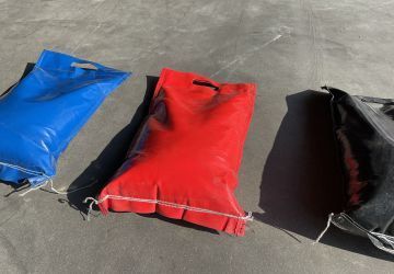 Zandzak pvc rood